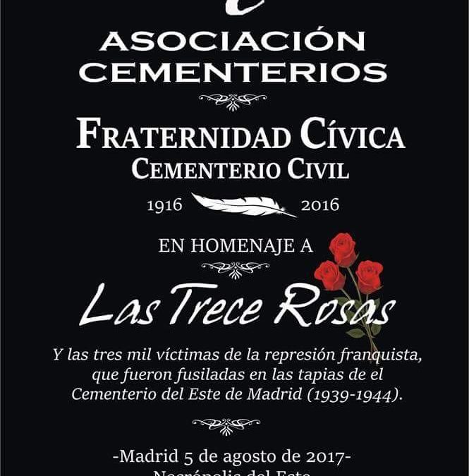 Homenaje a las Trece Rosas en el Cementerio de La Almudena
